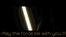 Star Wars May The Force Be With You GIF - Star Wars May The Force Be With You Lightsaber GIFs