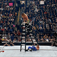 Chris Benoit Chris Jericho GIF - Chris Benoit Chris Jericho Ladder GIFs
