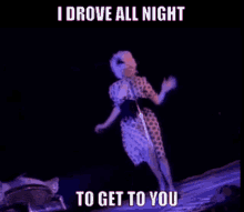 Cyndi Lauper I Drove All Night GIF
