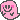 a pixel art illustration of a pink ghost with a smiley face .