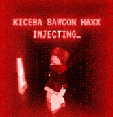a red background with the words kiceba sancon haxx injecting written on it