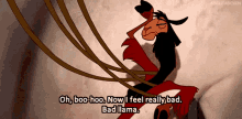 Bad Llama Kuzco GIF - Bad Llama Kuzco Boo Hoo GIFs