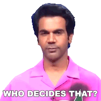 Who Decides That Rajkummar Rao Sticker - Who Decides That Rajkummar Rao Pinkvilla Stickers