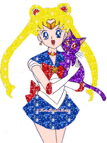 Sailor Moon Cat Sticker - Sailor Moon Cat Smile Stickers
