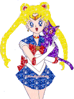 Sailor Moon Cat Sticker - Sailor Moon Cat Smile Stickers