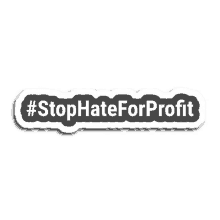 stop hate for profit stop hate text