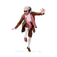 a man in a brown suit and scarf is dancing with the words " druski dance like " below him