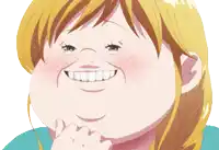 a woman with a big smile on her face