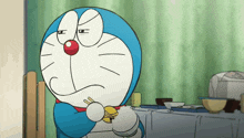 Doraemon Cartoon Suspicious GIF - Doraemon Cartoon Doraemon Suspicious GIFs