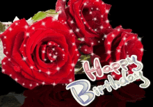 Happy Birthday Roses GIF