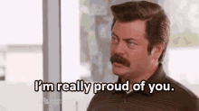 Prouda You GIF - Ron Swanson Parks And Recreation Parks And Rec GIFs