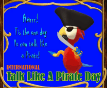parrot talk like a pirate day ar talk like a pirate international talk like a pirate day