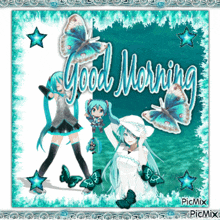 Good Morning Good Morning Gif GIF - Good Morning Good Morning Gif Blue GIFs