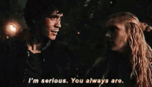 Serious The100 GIF - Serious The100 Bellamy GIFs