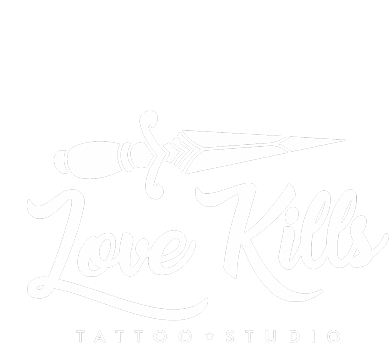 Love Kills Tattoo Studio Sticker - Love Kills Tattoo Studio Stickers