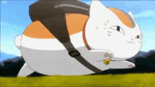 走る 急げ　にゃんこ先生 いなかっぺ大将 アニメ　漫画　猫 GIF