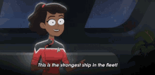 This Is The Strongest Ship In The Fleet Ensign Beckett Mariner GIF - This Is The Strongest Ship In The Fleet Ensign Beckett Mariner Star Trek Lower Decks GIFs