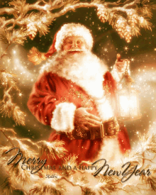 Santa Claus Lights GIF - Santa Claus Lights Merry Christmas GIFs