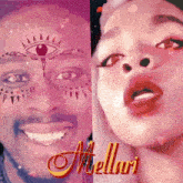 a picture of a man and a woman with the words melluri on the bottom
