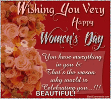 Wishing You A Very Happy Womens Day International Womens Day GIF