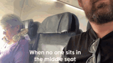 Airplane Middle Seat GIF