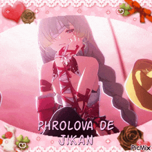 a picture of a girl with the name phroleva de jikan