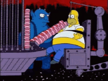 Donut Machine GIF - The Simpsons Homer Simpson Eat GIFs