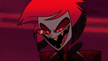a cartoon character with red hair is surrounded by glowing green lights