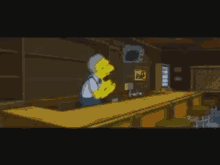 Lights Out At Moes Moe Szyslak GIF - Lights Out At Moes Moe Szyslak Moe Szyslak Powercut GIFs