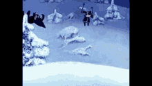 дедмороз лыжи зима снег GIF - Ded Moroz Lyzhi Zima GIFs