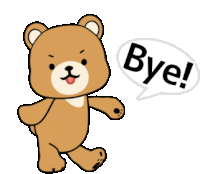 Bye Bear Sticker - Bye Bear Goodbye Stickers
