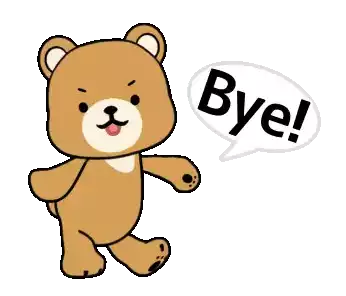 Bye Bear Sticker - Bye Bear Goodbye Stickers