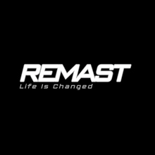 a logo for remast that says life is changed