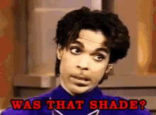 Prince Was That Shade GIF - Prince Was That Shade Bloop GIFs