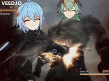 a screenshot of a video game with the words veed.io on the top