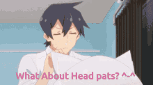 What About Head Pats Cute GIF - What About Head Pats Cute Sad GIFs