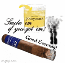 Courvoisier Good Evening Gif GIF - Courvoisier Good Evening Gif Cigar GIFs