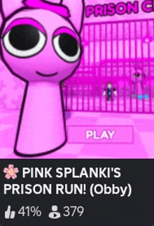 pink splanki 's prison run is a game that is being played by a lot of people