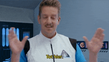 a man says tot hier in a foreign language