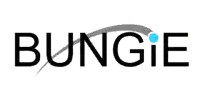 a logo for bungie is shown on a white background .