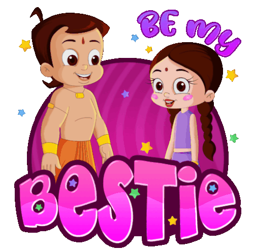 Be My Bestie Chutki Sticker - Be My Bestie Chutki Chhota Bheem - Discover &  Share GIFs