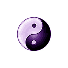 yin yang spin circle black and white balanced