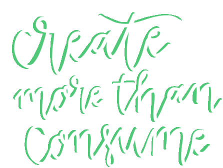 Create More More Creative Sticker - Create More More Creative Create More Than Consume Stickers