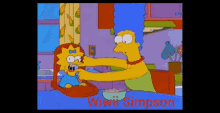 maggie fang the simpsons homer bart
