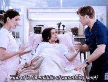 Greys Anatomy Atticus Lincoln GIF - Greys Anatomy Atticus Lincoln Kind Of In The Middle Of Something Here GIFs