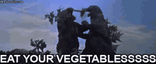 Eat Your Vegetables Picky Eater GIF - Eat Your Vegetables Picky Eater Dinosaur GIFs