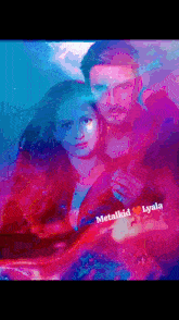 a painting of a man and a woman with the name metalkid lyala