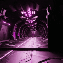 a computer generated image of a futuristic tunnel