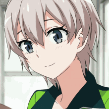 smile cute anime blink
