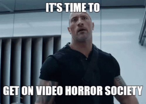 Vhs Video Horror Society GIF - Vhs Video Horror Society The Rock - Discover  & Share GIFs